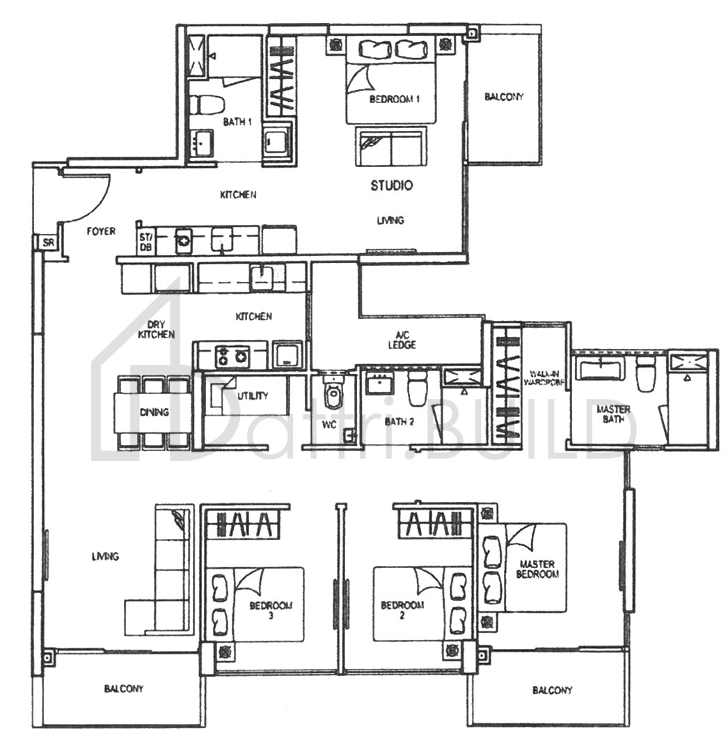 RIVERPARC RESIDENCE D3(DK) floorplan (watermarked)