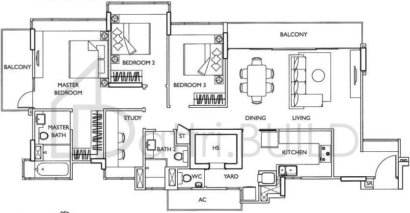 THE ESTA B4b floorplan (watermarked)