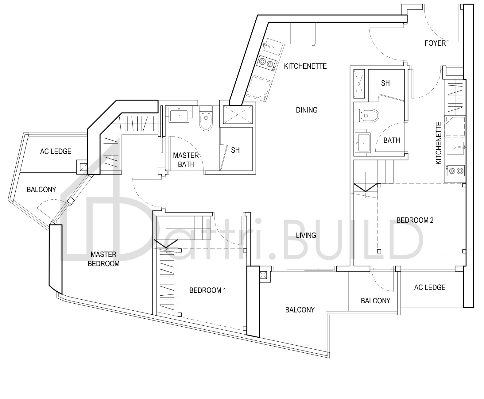 CITY GATE 3DK2 floorplan (watermarked)