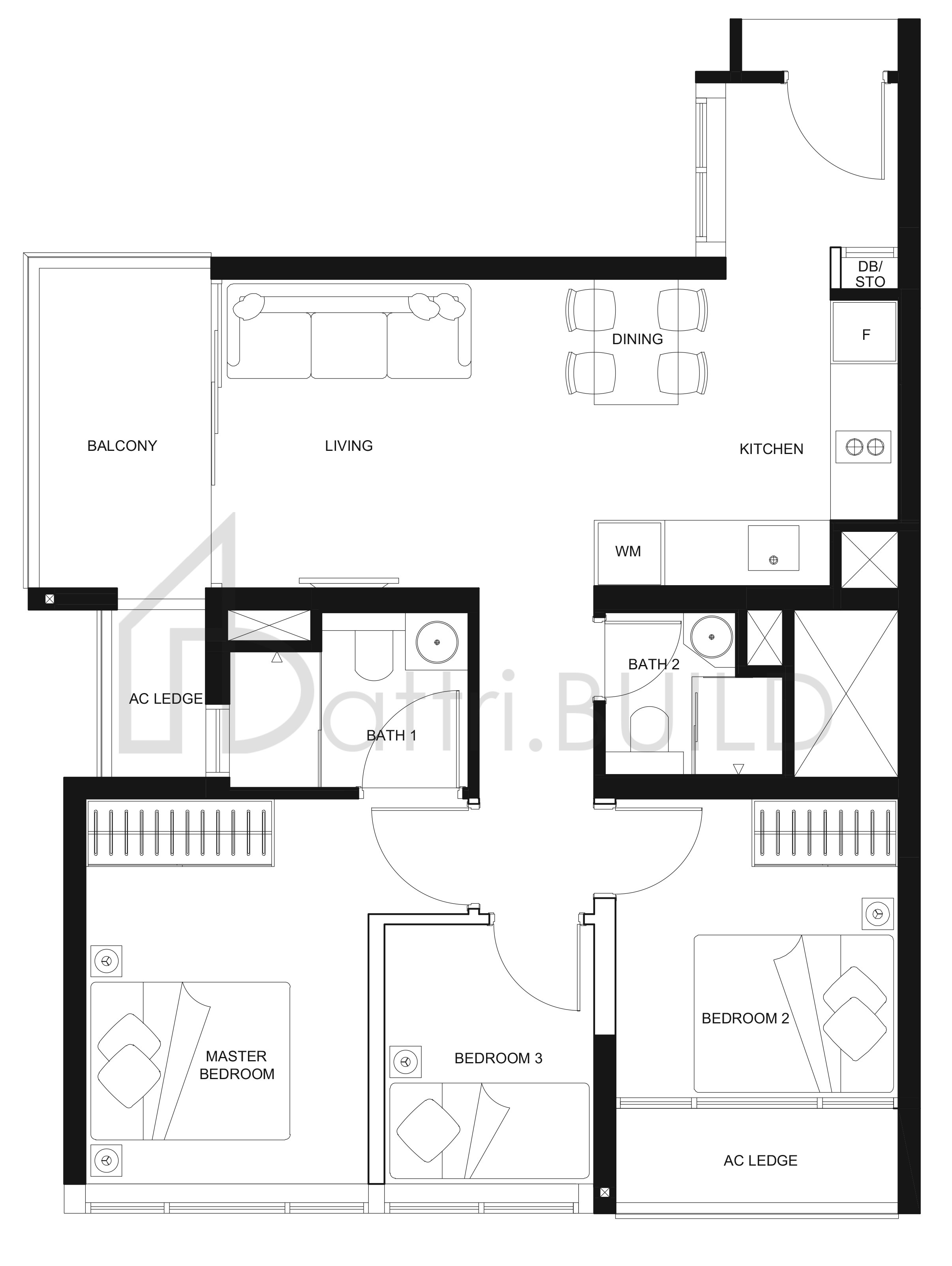 THE LINQ C1 floorplan (watermarked)