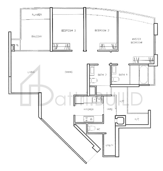 CLOVER BY THE PARK A6 floorplan (watermarked)