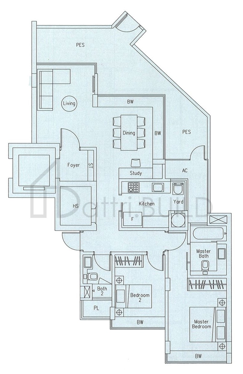 THE BEVERLY A2b-G floorplan (watermarked)