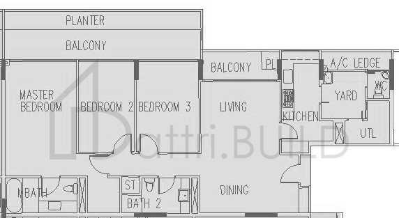 THE INTERLACE B3(163) floorplan (watermarked)