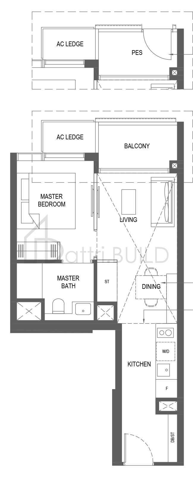 THE M A3-P floorplan (watermarked)