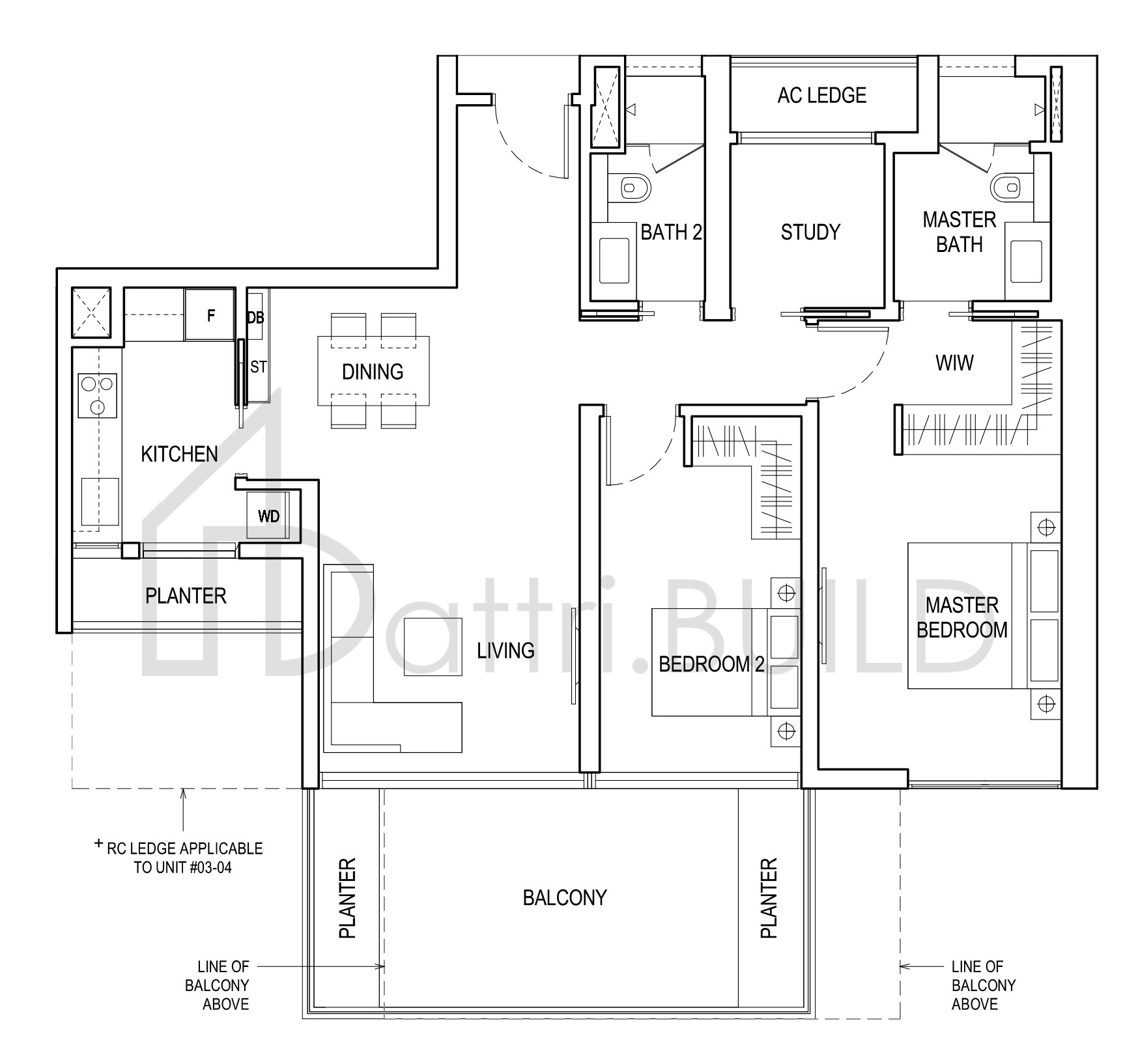 BOULEVARD 88 A1 floorplan (watermarked)