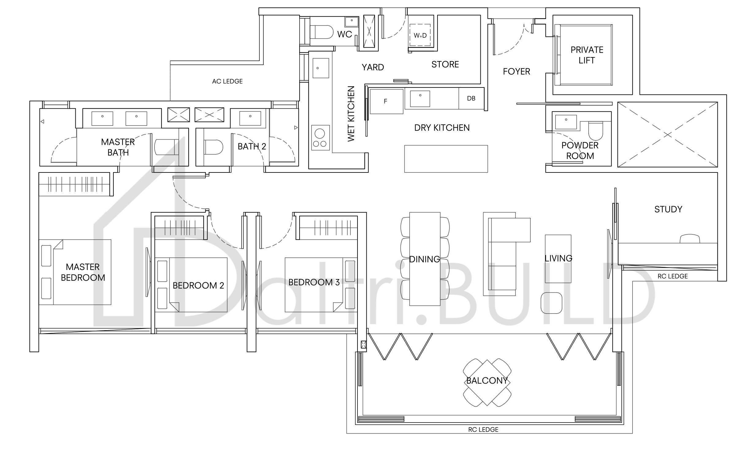 ONE HOLLAND VILLAGE RESIDENCES C5 floorplan (watermarked)