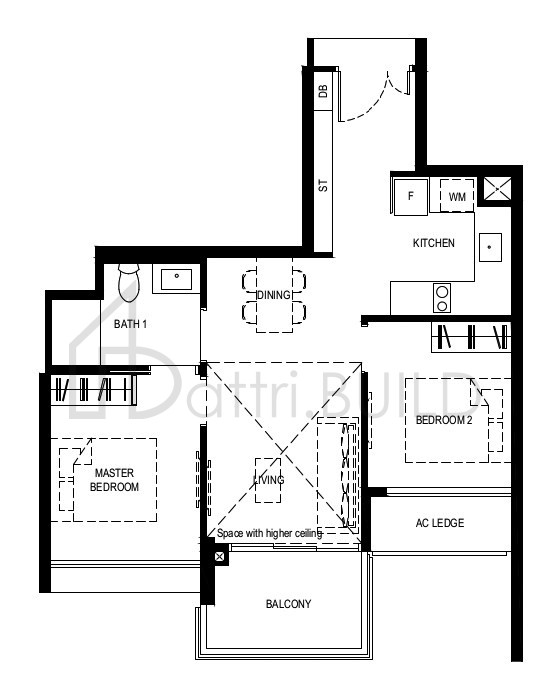 NORMANTON PARK 2BR-Cb-PH floorplan (watermarked)