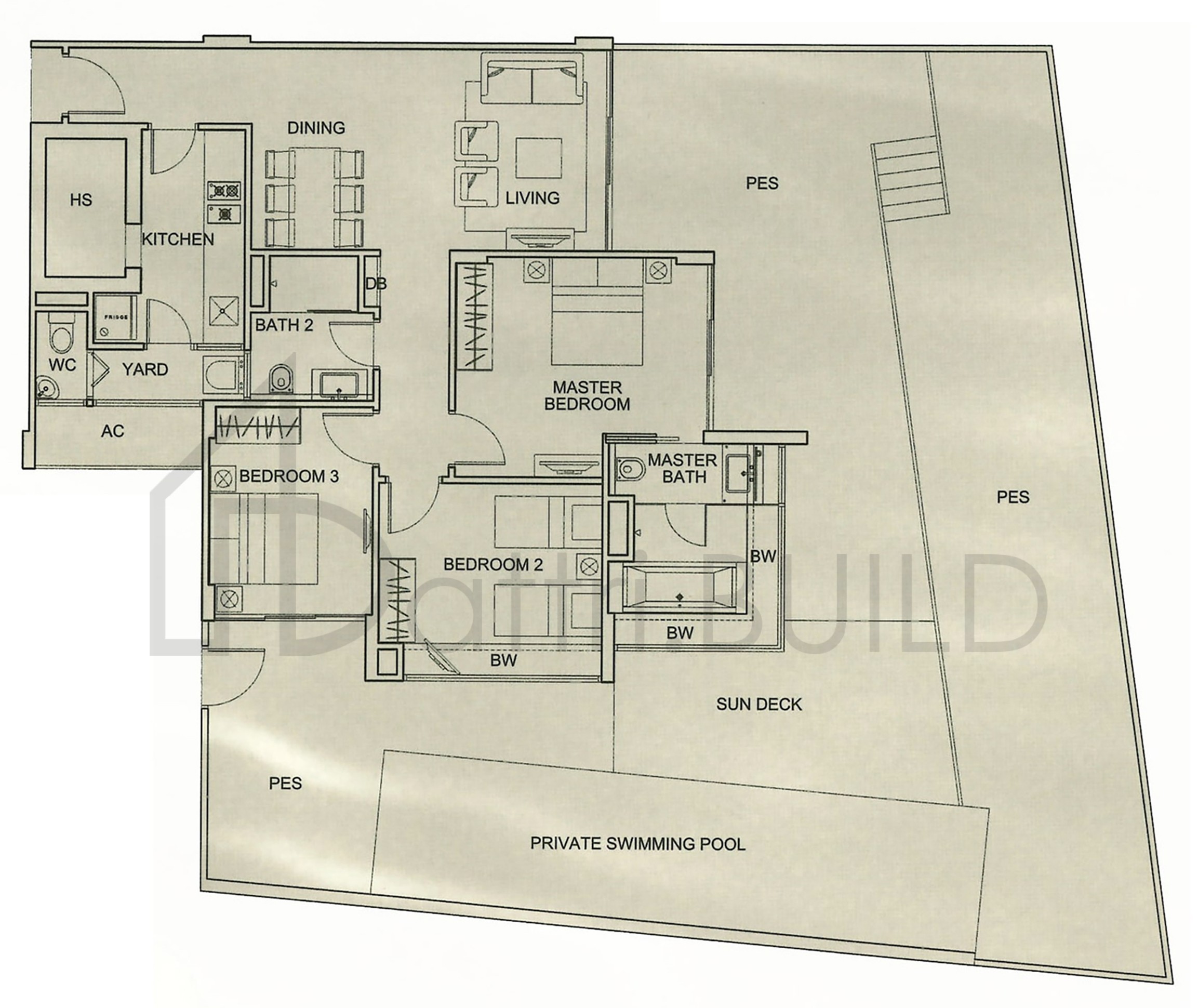 BLUWATERS 2 C1G-a floorplan (watermarked)