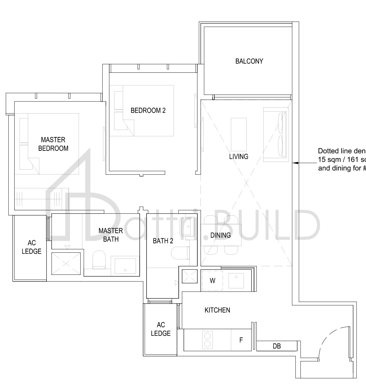 THE FLORENCE RESIDENCES 2D5(PH) floorplan (watermarked)