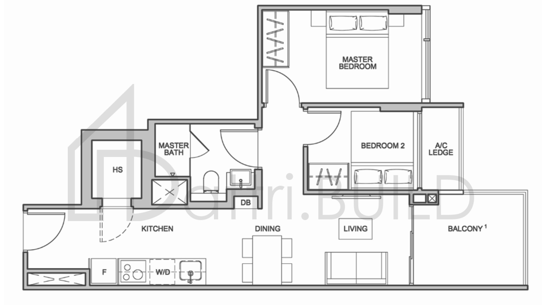 THE ADDITION A1-P floorplan (watermarked)