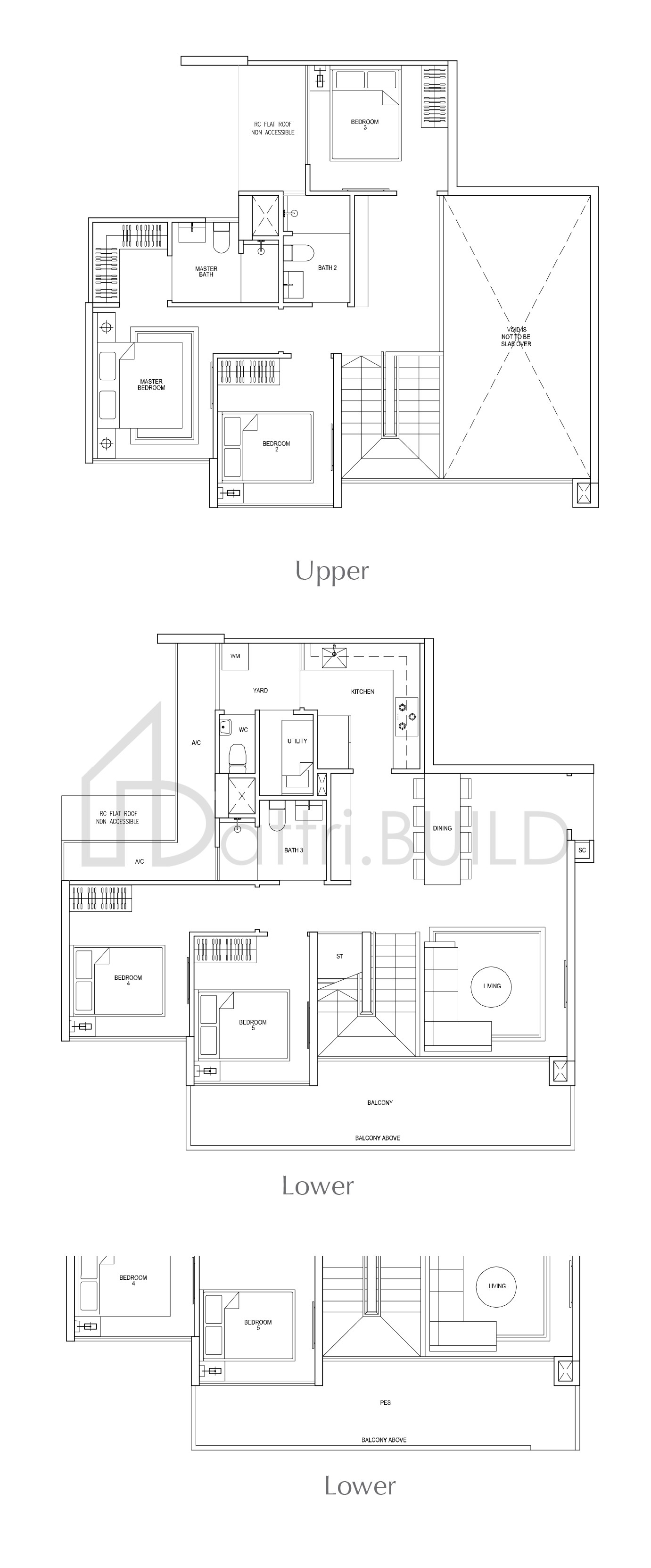 SKYPARK RESIDENCES F1a floorplan (watermarked)
