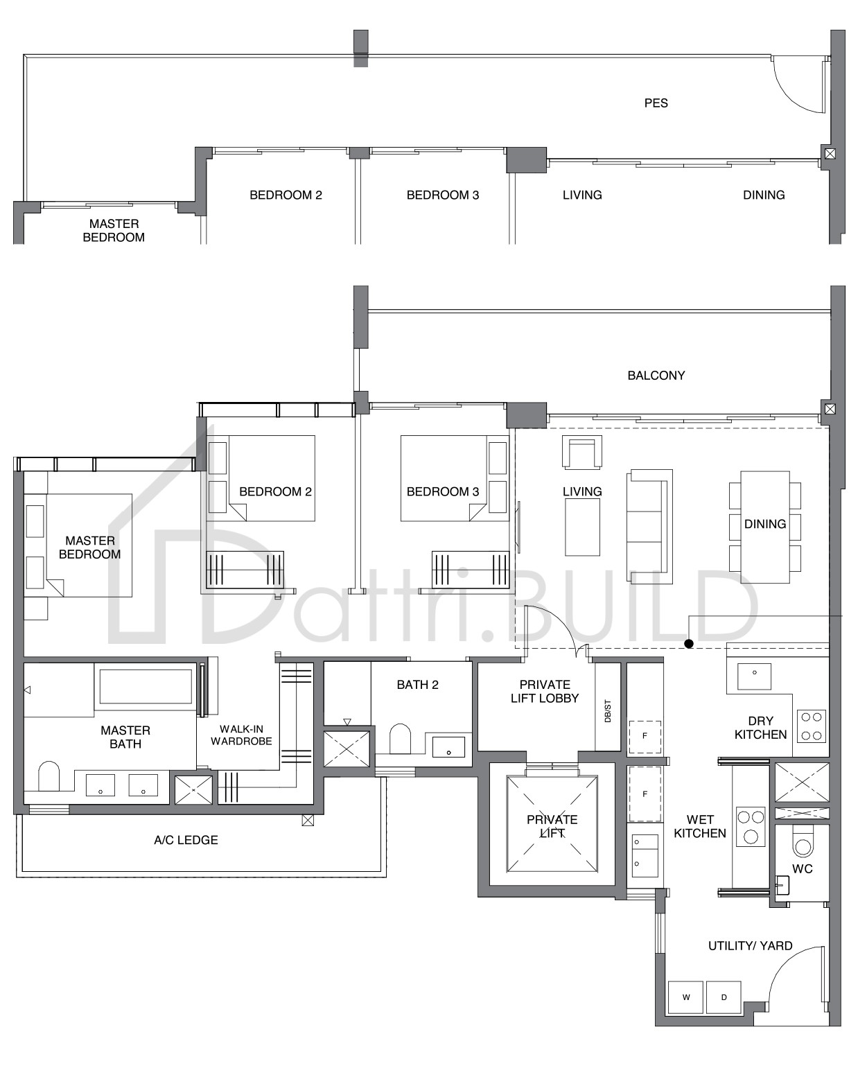 LEEDON GREEN C3-P floorplan (watermarked)