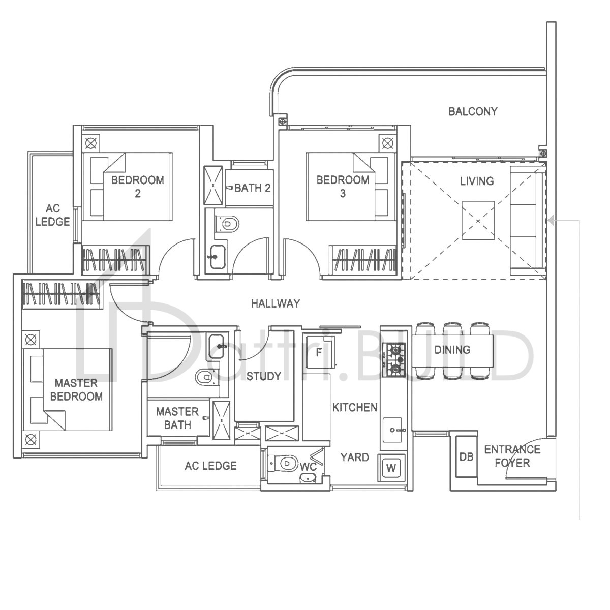 HUNDRED PALMS RESIDENCES C6 floorplan (watermarked)