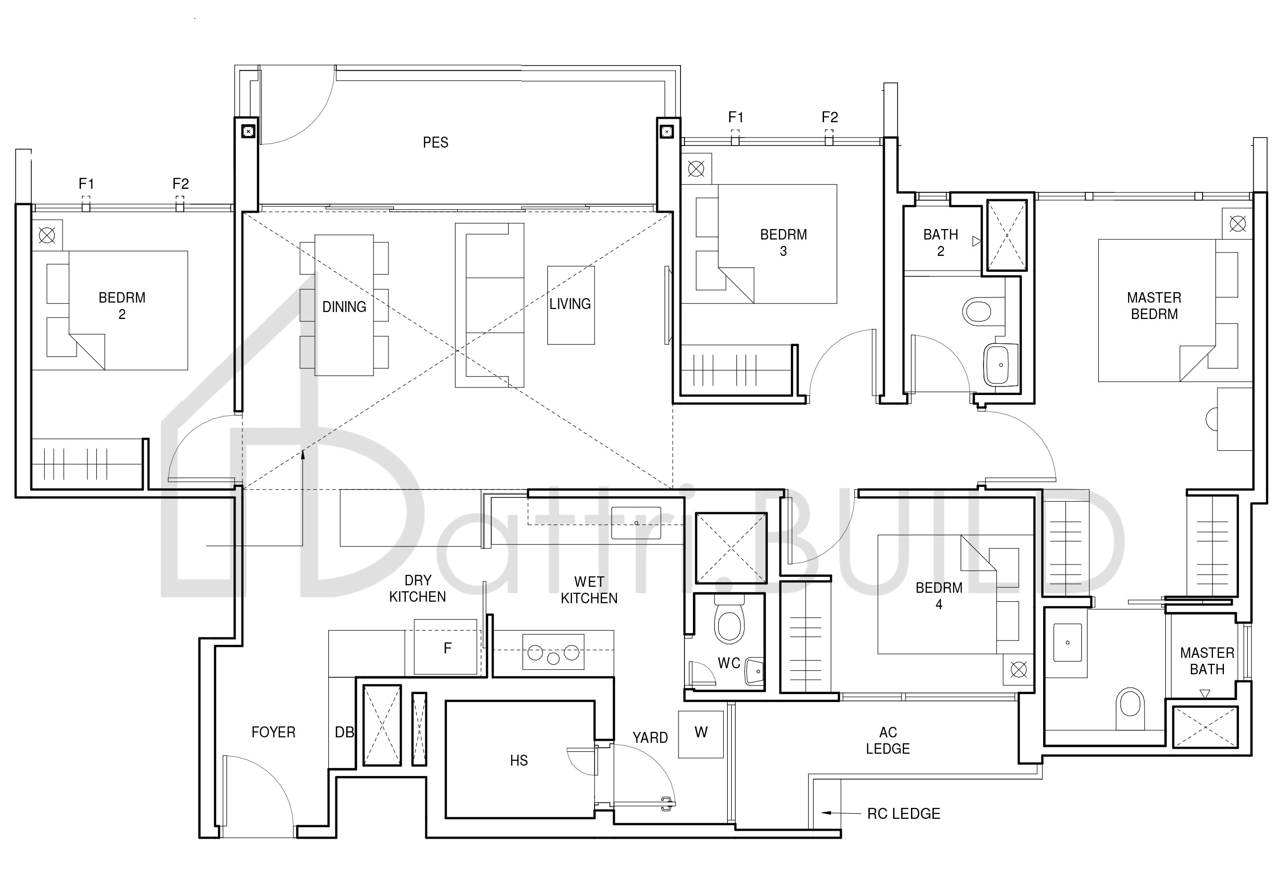 PARC CENTRAL RESIDENCES D5-G floorplan (watermarked)