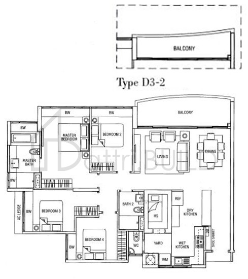 WATERFRONT WAVES D3-2 floorplan (watermarked)