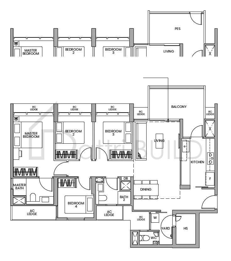 PARC GREENWICH D1-P floorplan (watermarked)