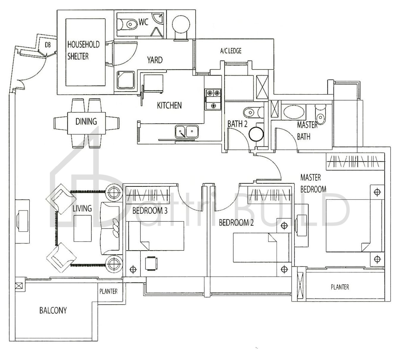 TANGERINE GROVE B1e floorplan (watermarked)