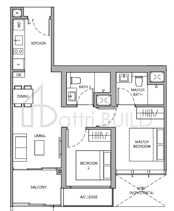 DAIRY FARM RESIDENCES 2B1 floorplan (watermarked)