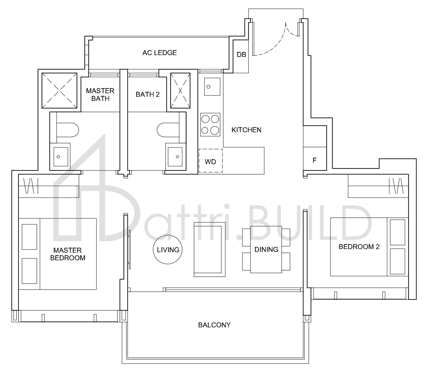 HYLL ON HOLLAND D2 floorplan (watermarked)