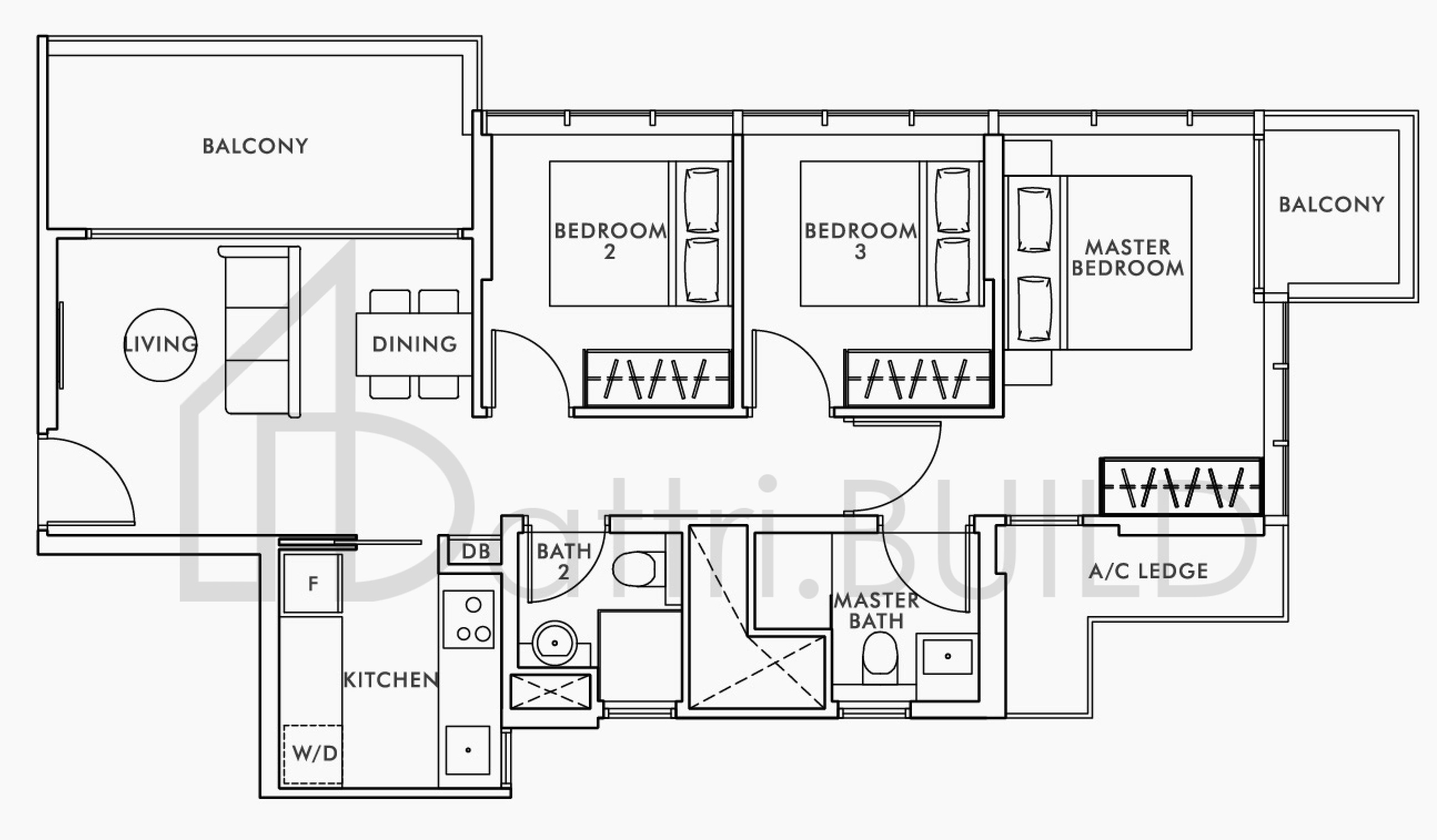 WILSHIRE RESIDENCES C1 floorplan (watermarked)