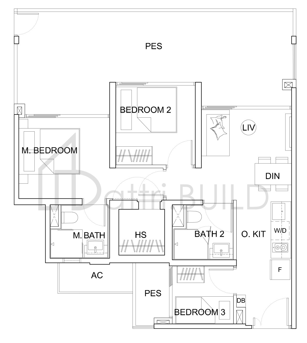 UPTOWN @ FARRER C2-P floorplan (watermarked)