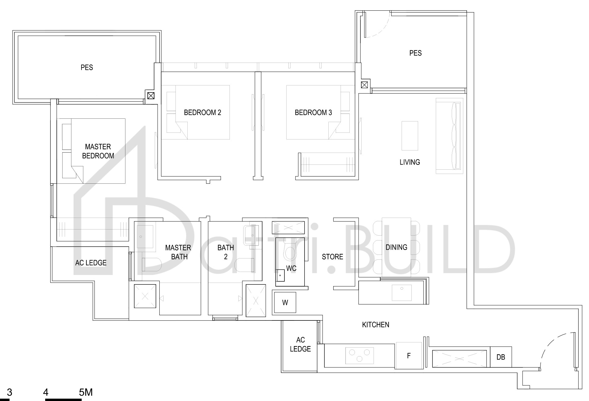 THE FLORENCE RESIDENCES 3D4a(G) floorplan (watermarked)