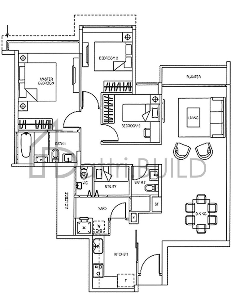 YEWTEE RESIDENCES C1-W floorplan (watermarked)