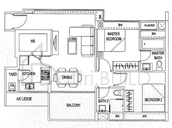 BLUWATERS A1-G floorplan (watermarked)