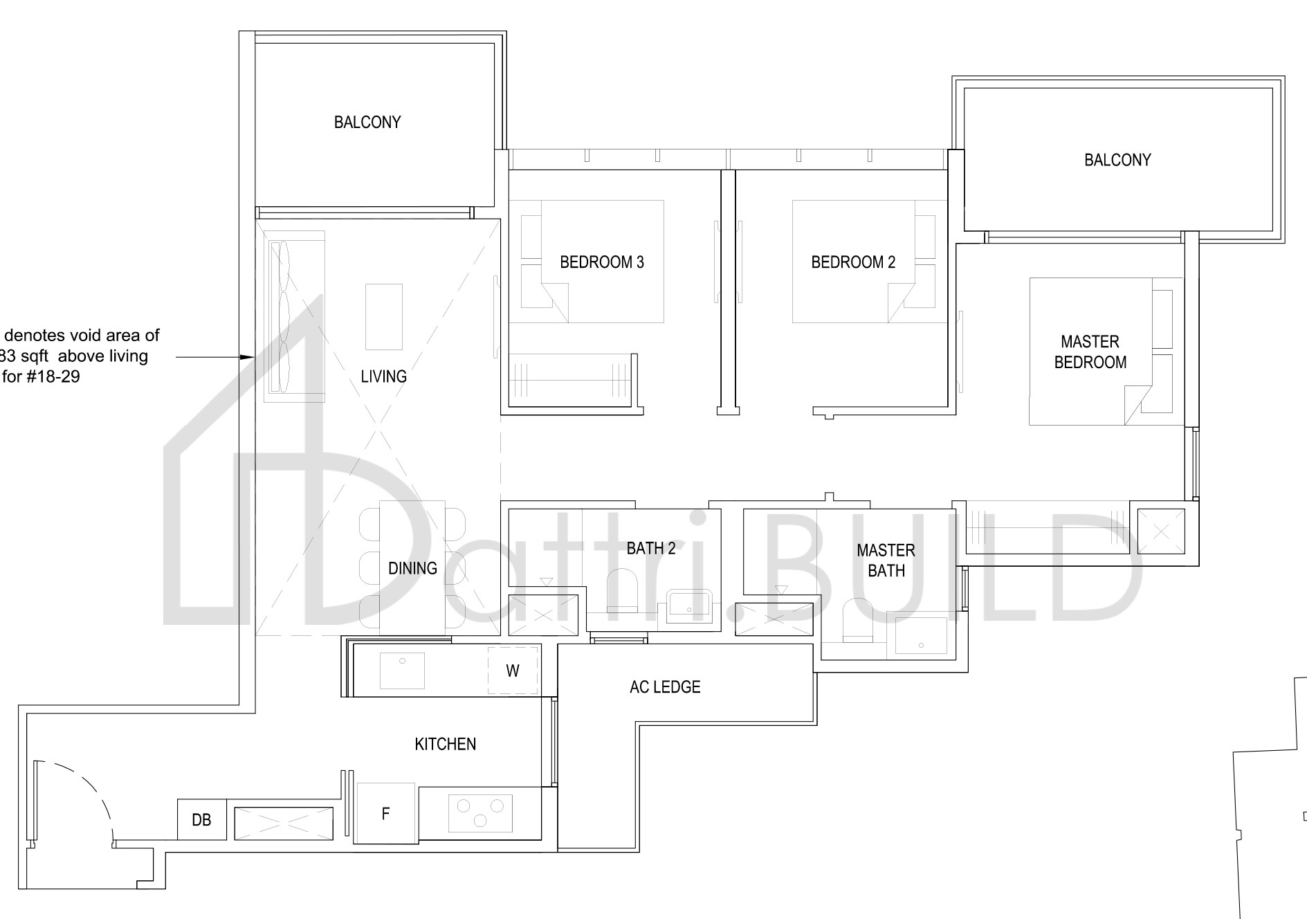 THE FLORENCE RESIDENCES 3C6a(PH) floorplan (watermarked)