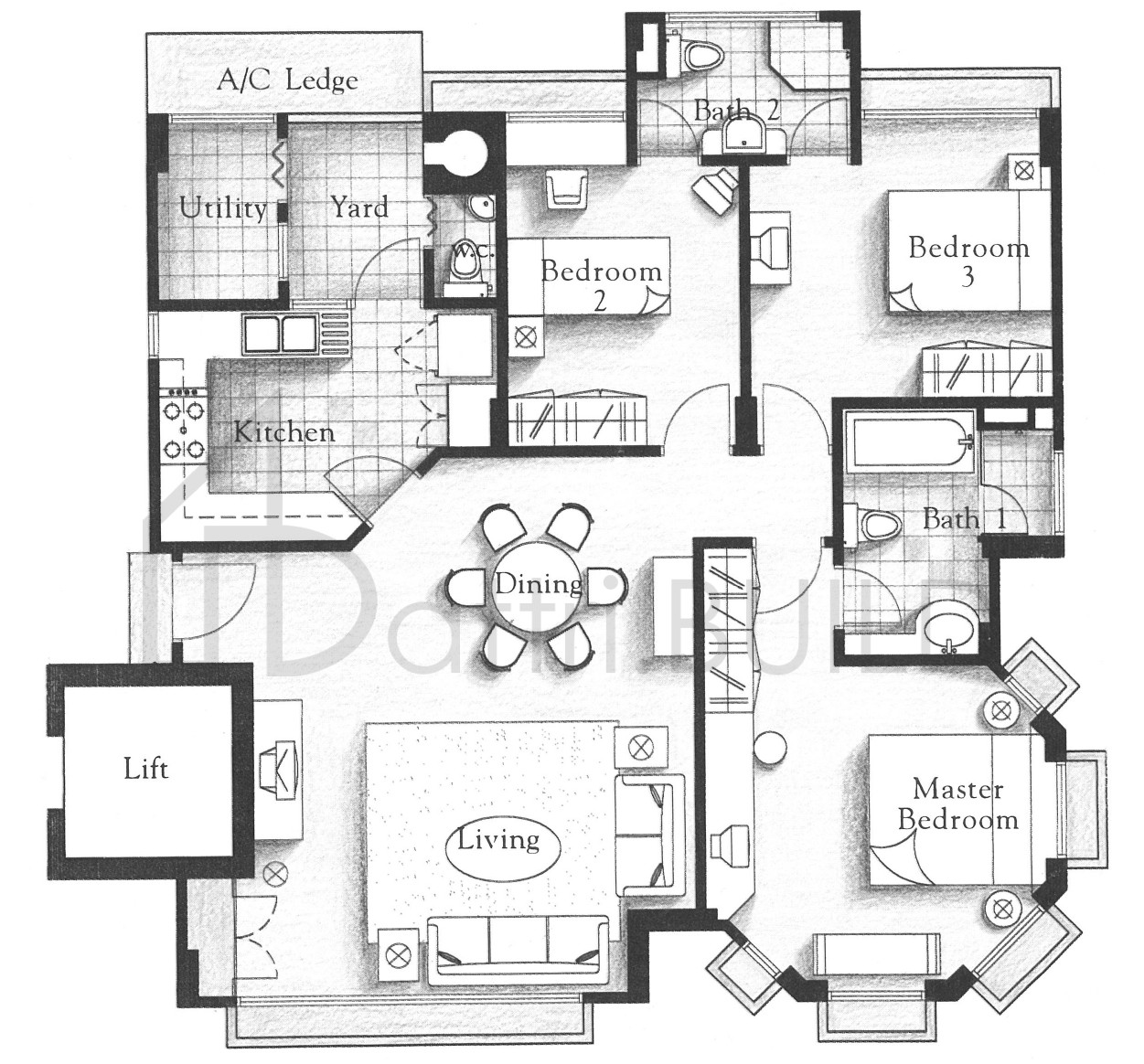MUTIARA VIEW E1 floorplan (watermarked)