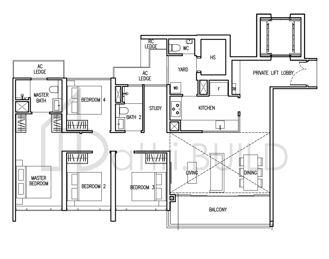 THE COMMODORE D3(PH) floorplan (watermarked)
