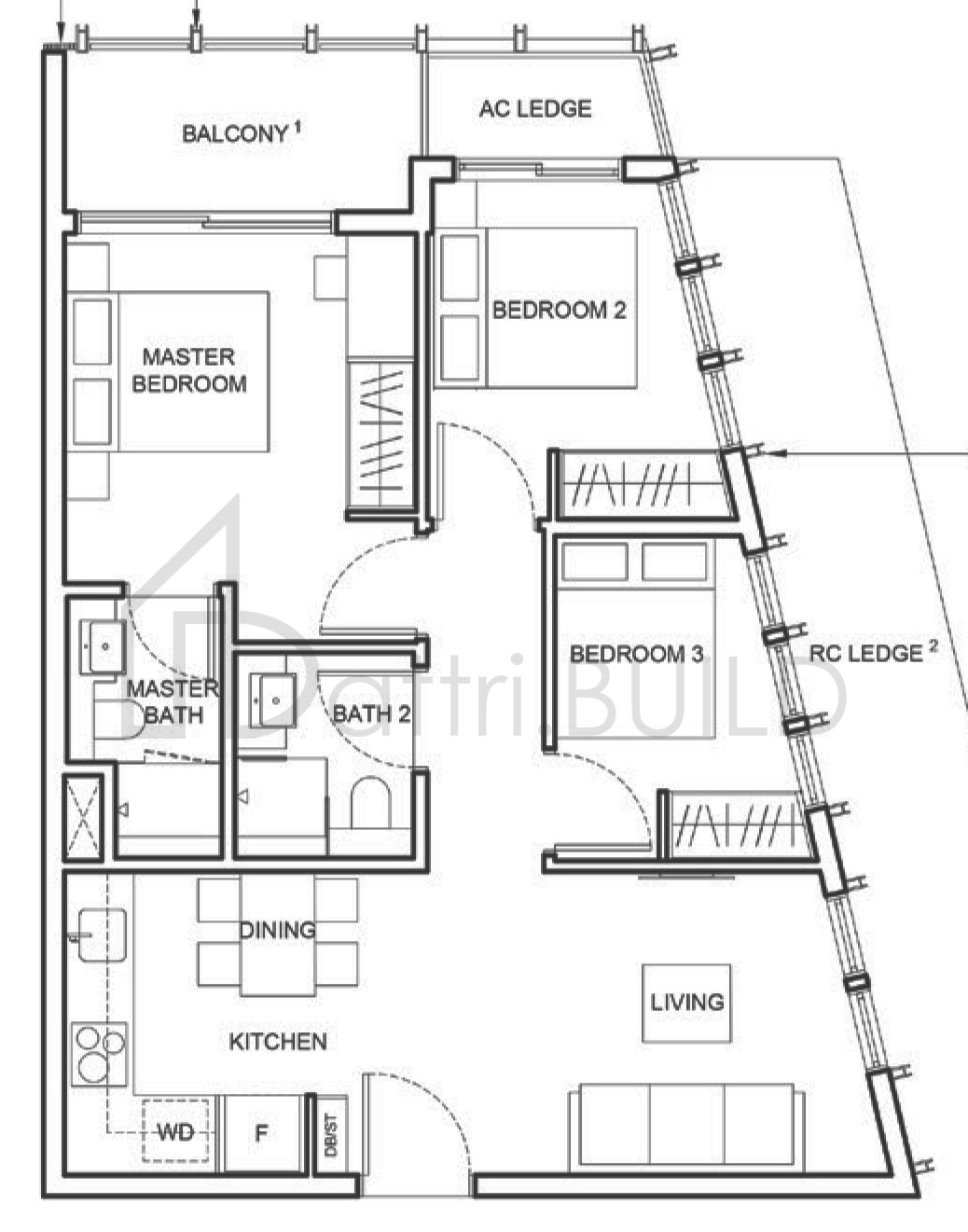 1953 @ TESSENSOHN MC1 floorplan (watermarked)
