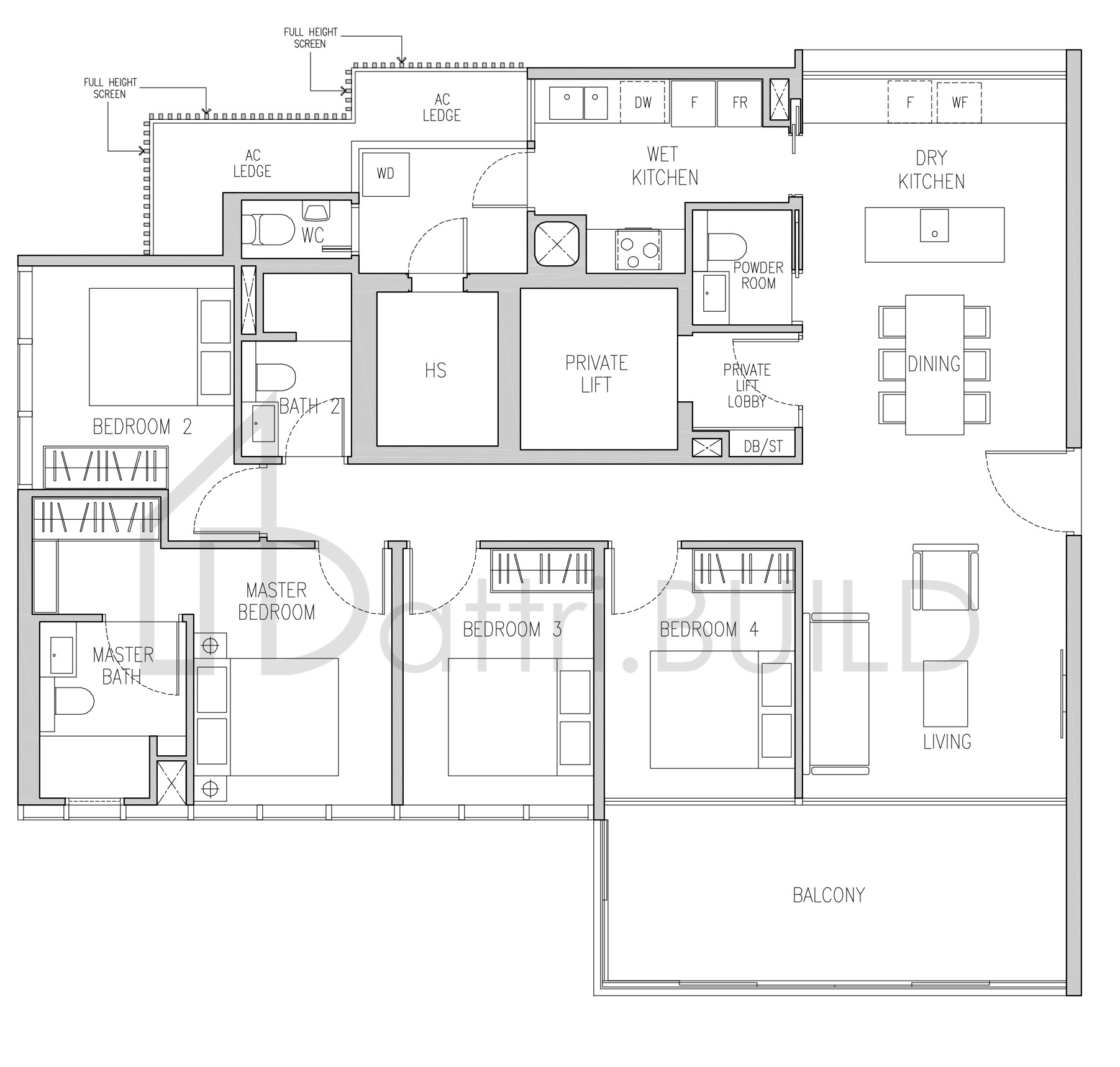 VAN HOLLAND L2 floorplan (watermarked)