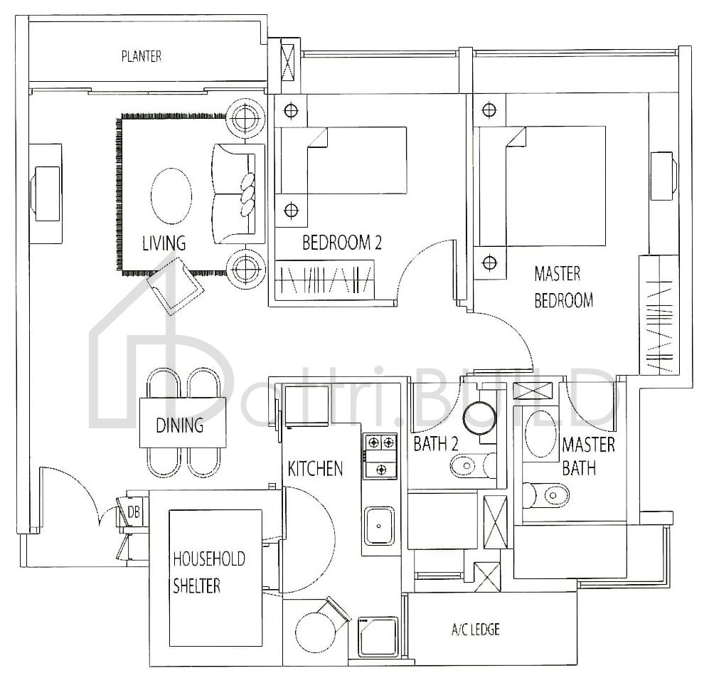 TANGERINE GROVE A1 floorplan (watermarked)