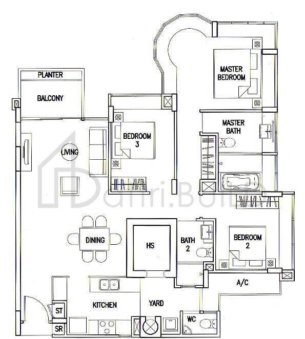 THE CALROSE B4a floorplan (watermarked)