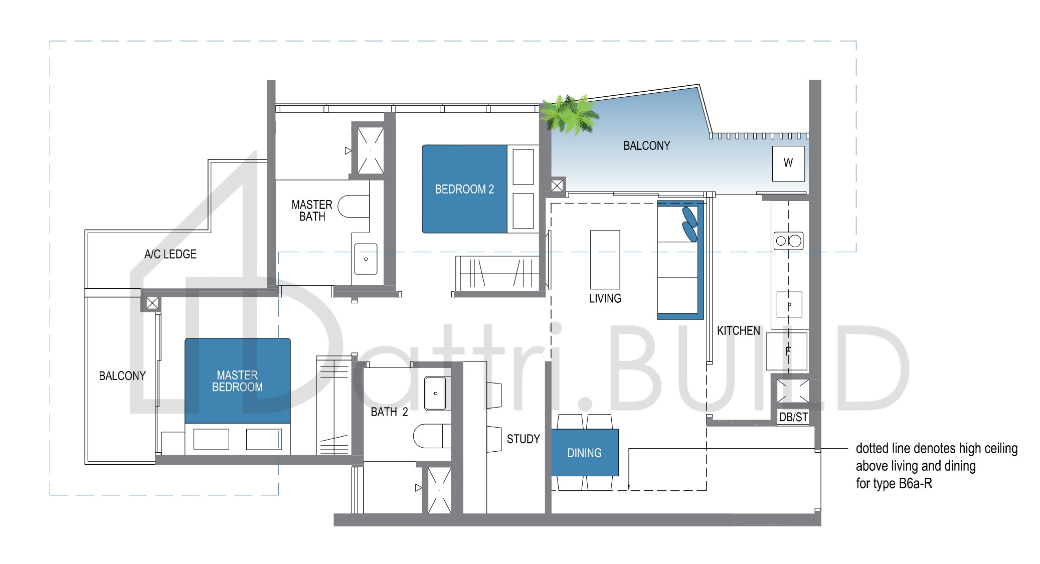 LAKE GRANDE B6a floorplan (watermarked)