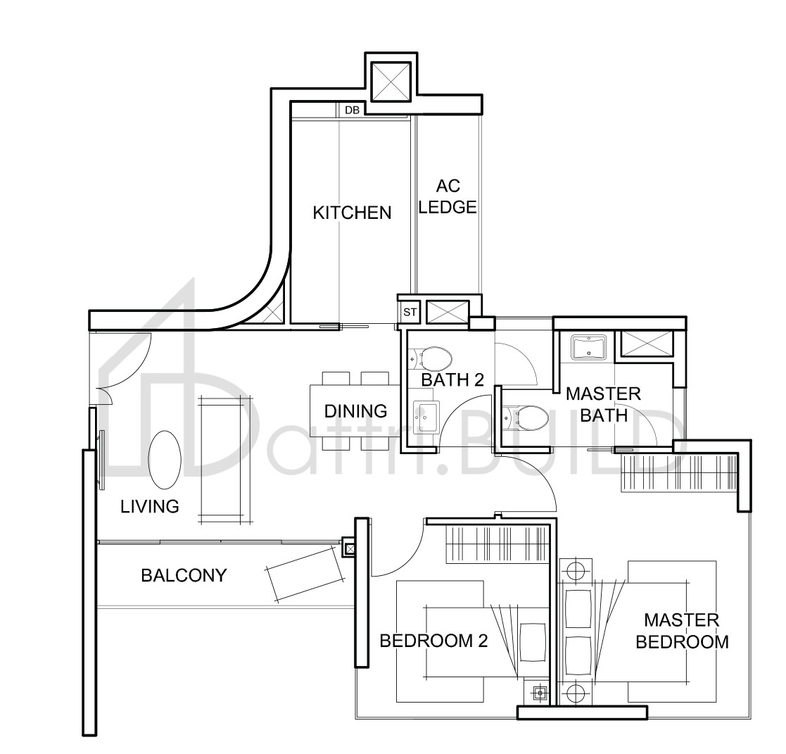 FORESQUE RESIDENCES B4 floorplan (watermarked)