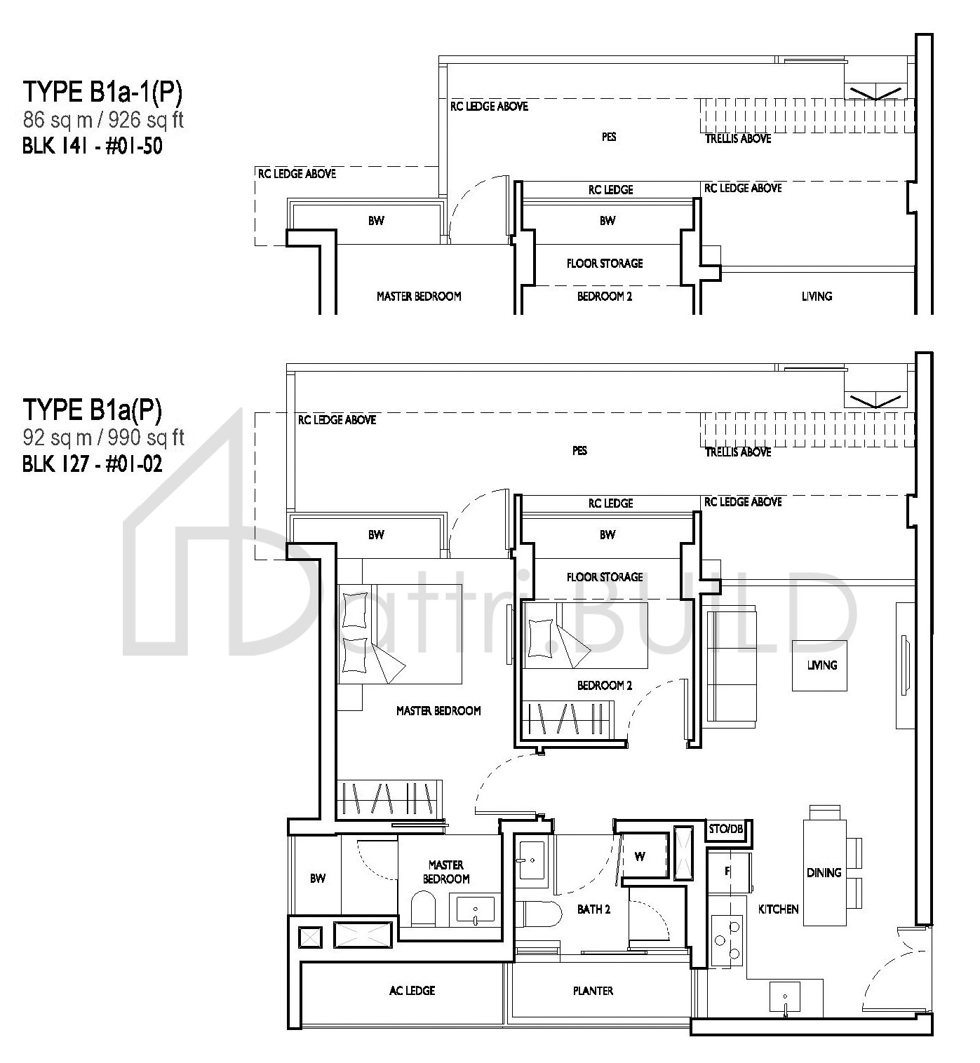 D'NEST B1a-1(P) floorplan (watermarked)