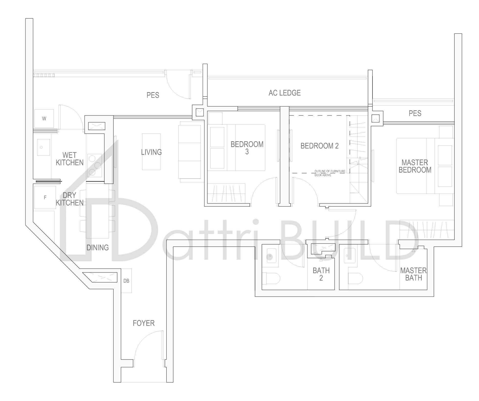 RIVERBANK @ FERNVALE C1cG floorplan (watermarked)