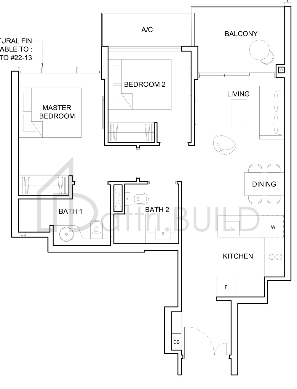 HIGH PARK RESIDENCES 2D2 floorplan (watermarked)