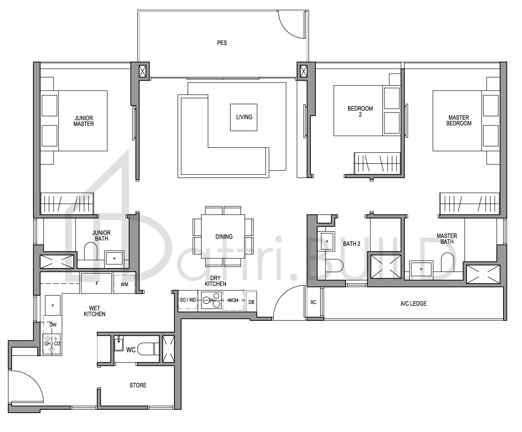 MARTIN MODERN C4-G floorplan (watermarked)