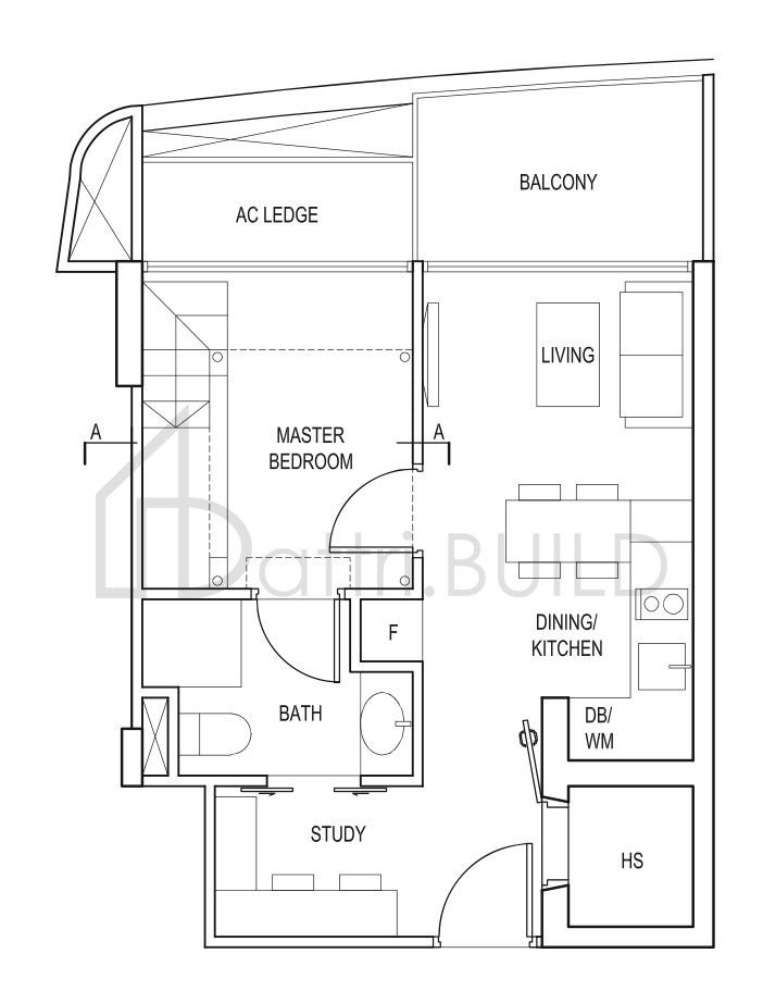 SPOTTISWOODE SUITES A2a floorplan (watermarked)