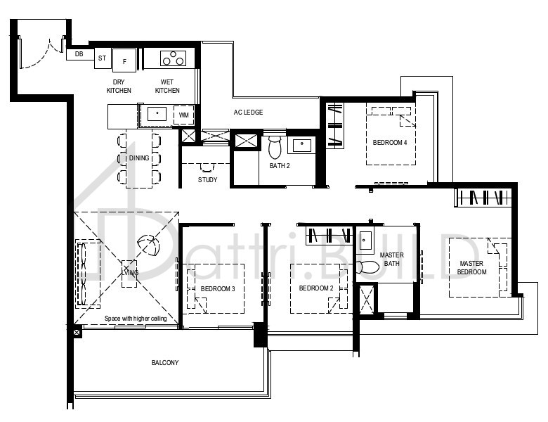 NORMANTON PARK 4BR-Ca-PH floorplan (watermarked)