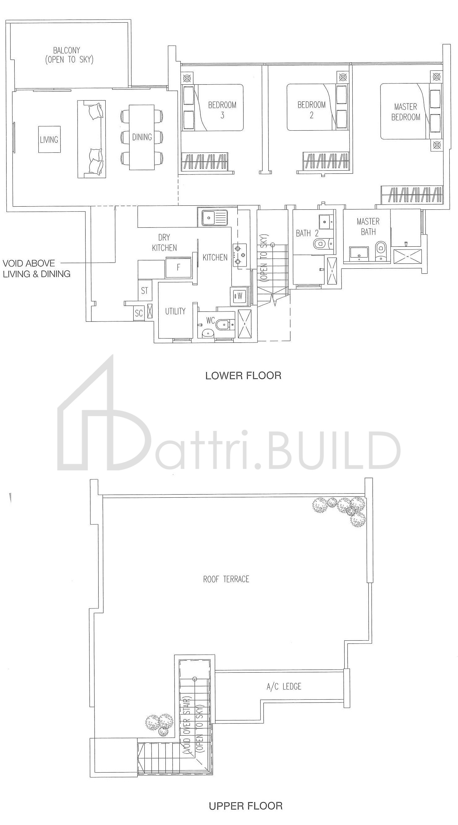 TWIN WATERFALLS B2-PH floorplan (watermarked)