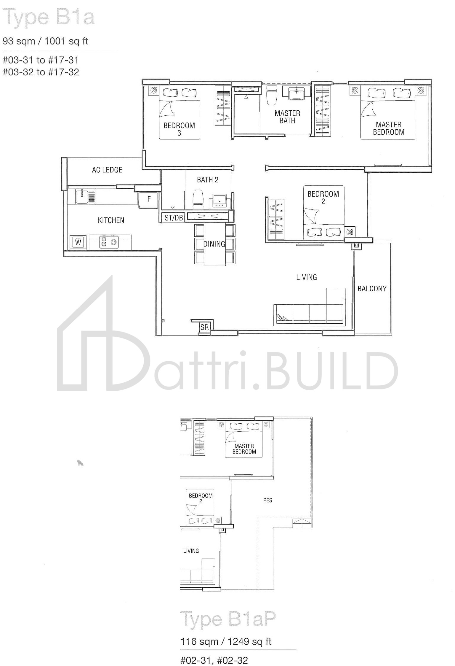 ESPARINA RESIDENCES B1a floorplan (watermarked)