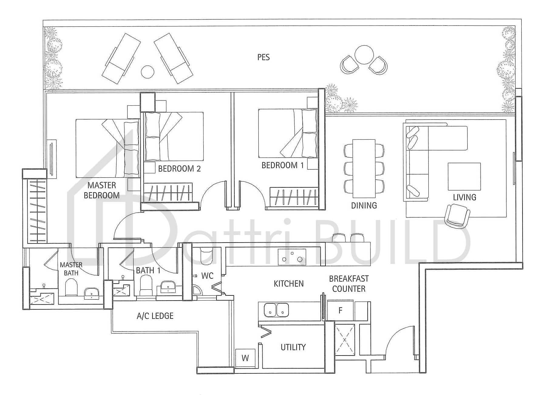 WATERBANK AT DAKOTA D5aG floorplan (watermarked)