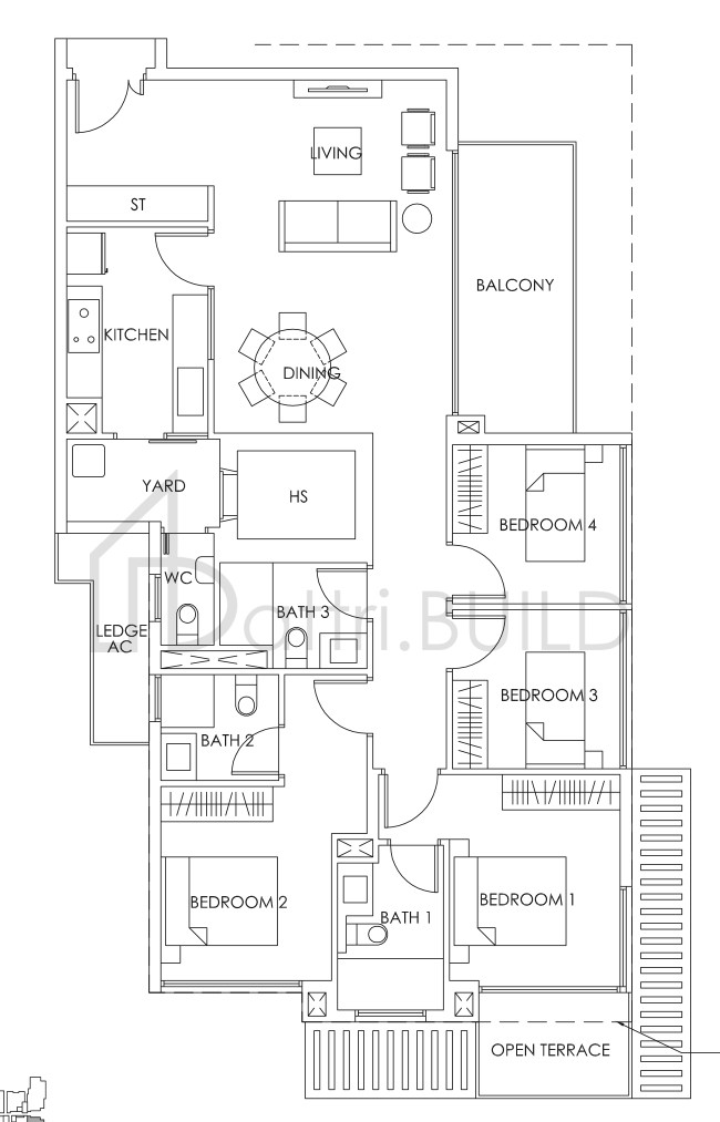 BEDOK RESIDENCES D2a (M)(T) floorplan (watermarked)