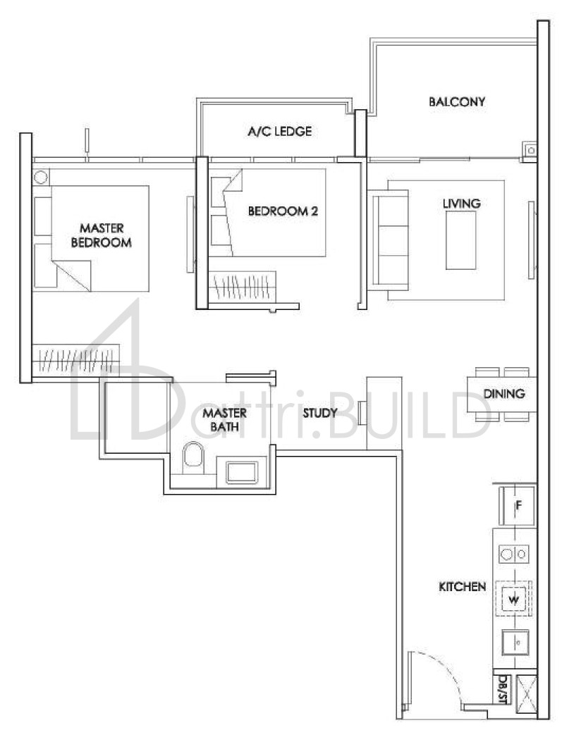 THE ALPS RESIDENCES BS1 floorplan (watermarked)