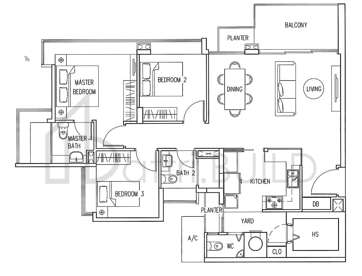 THE INFINITI B2 floorplan (watermarked)