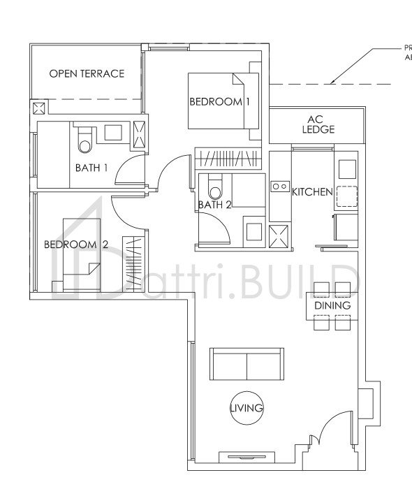 BEDOK RESIDENCES B2(T) floorplan (watermarked)